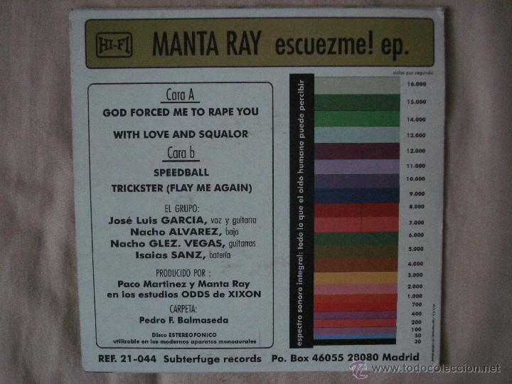 Discos de vinilo: MANTA RAY - ESCUEZME! EP - Foto 2