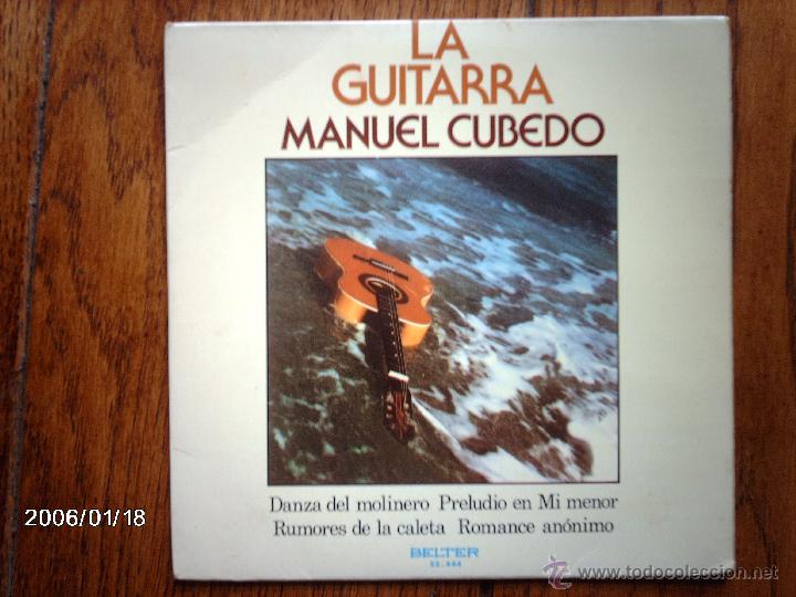 Discos de vinilo: manuel cubedo  - la guitarra  -   danza del molinero  +  3 - Foto 1