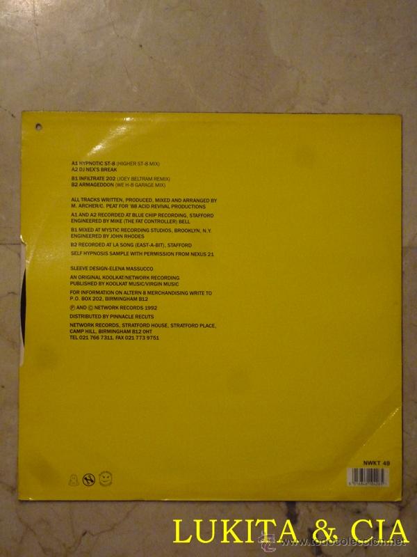 Discos de vinilo: ALTERN 8 - HYPNOTIC ST-8 - NETWORK RECORDS 1992. - Foto 2