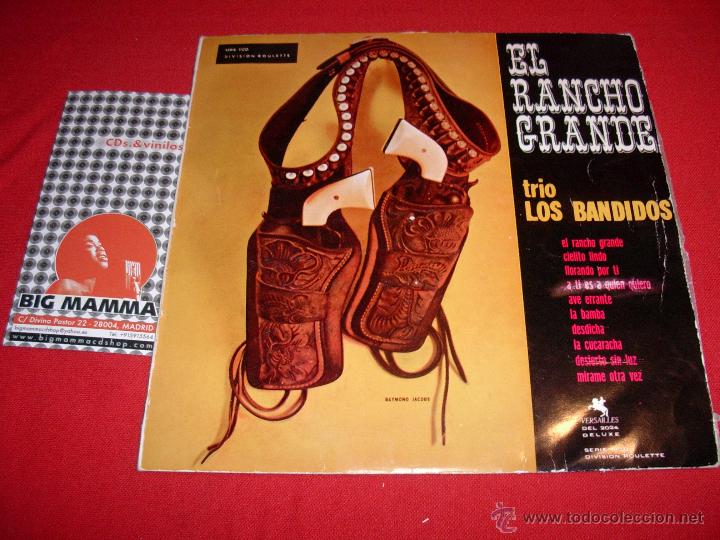 Disques de vinyle: trio los bandidos  el rancho grande  france  10  pulgadas