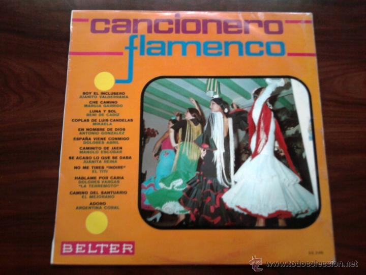 Discos de vinilo: DISCO DE VINILO: CANCIONERO FLAMENCO - Foto 1