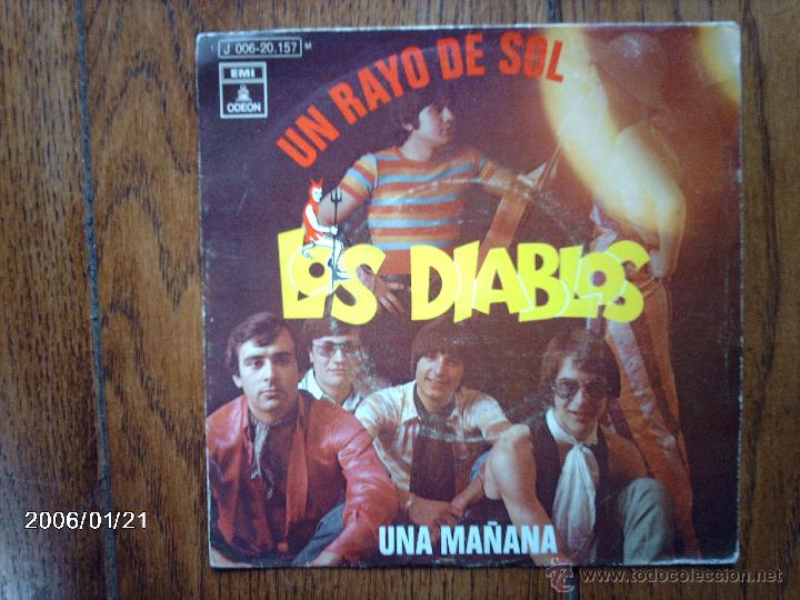 Discos de vinilo: los diablos  -  un rayo de sol  +  una ma&ntilde;ana - Foto 1