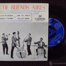 Discos de vinilo: DE BUENOS AIRES, LOS - JUGANDO CON MI CORAZON +3 (COLUMBIA 1964) SINGLE EP - PALITO ORTEGA TRICENTRE. Lote 44309859
