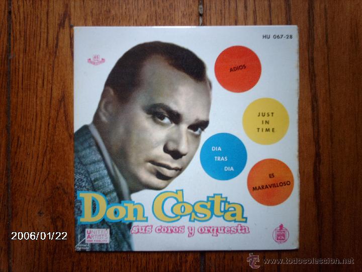 Discos de vinilo: don costa sus coros y su orquesta   -   adios  +  3 - Foto 1