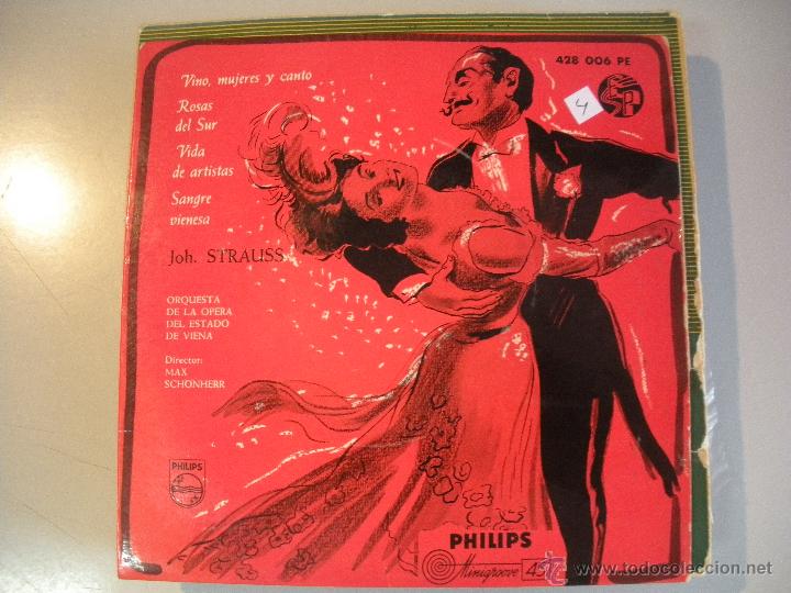 Discos de vinilo: MAGNIFICO SINGLE DE - JOH - STRAUSS - - Foto 1