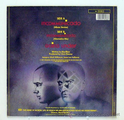 Discos de vinilo: Marillion - Incommunicado (Maxi Single Vinilo. Original 1987) - Foto 2