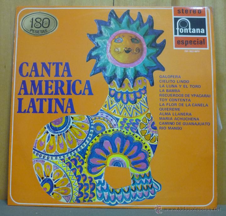 Dischi in vinile: Los Aztecas / Los Comuneros Del Paraguay - Canta Am&eacute;rica Latina - LP Fontana - Espa&ntilde;a 1969