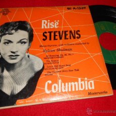 Discos de vinilo: RISE STEVENS SYLVAN SHULMAN EBERHART-CADMAN+ROGERS-NEVIN+STULTS +1 EP 195? USA COLUMBIA