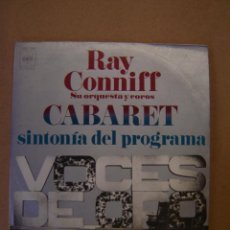 Discos de vinilo: RAY CONNIFF SU ORQUESTA Y COROS - CABARET - CARIÑO REGRESA. Lote 44377161