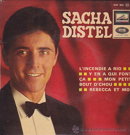 Discos de vinilo: EP SACHA DISTEL  LINCENDIE A RIO - Foto 1