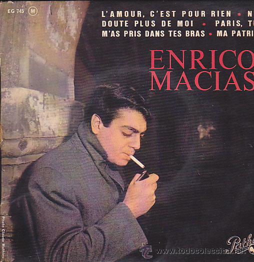 Discos de vinilo: EP ENRICO MACIAS LAMOUR, CEST POUR RIEN - Foto 1