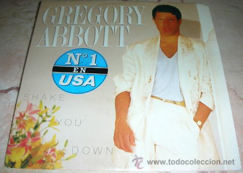 Discos de vinilo: GREGORY ABBOTT - SHAKE YOU DOWN - SINGLE - Foto 1