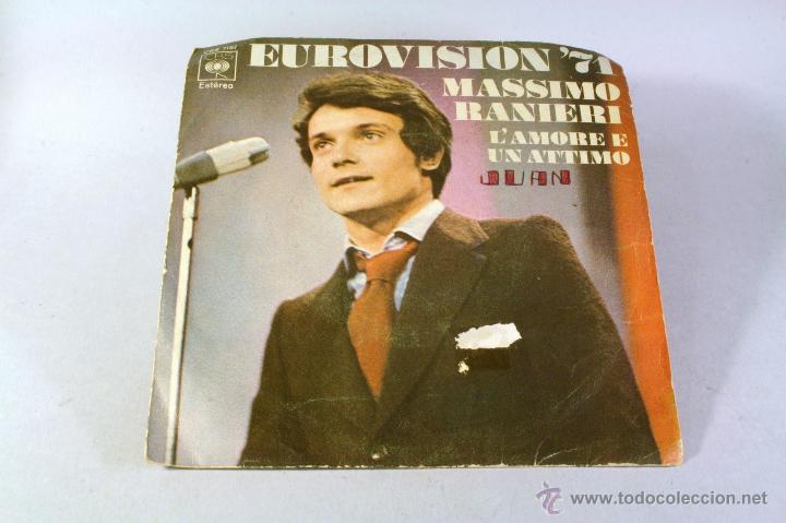 Discos de vinilo: MASSIMO RANIERI. Lamore e un attimo / A Lucia. CBS - Foto 1