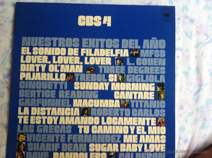 Discos de vinilo: LP CBS 4-NUESTROS EXITOS DEL A&Ntilde;O-VARIOS - Foto 1