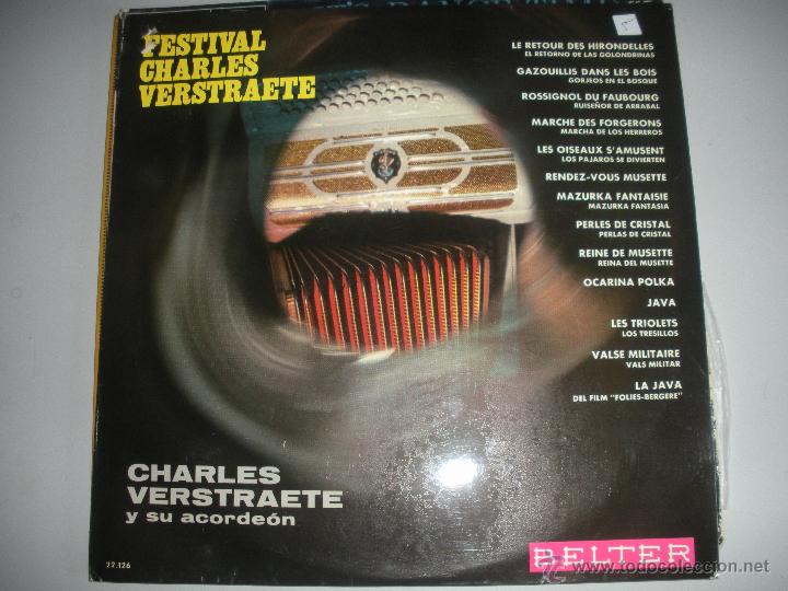 Discos de vinilo: MAGNIFICO LP DE - CHARLES - VERSTRAETE - - Foto 1