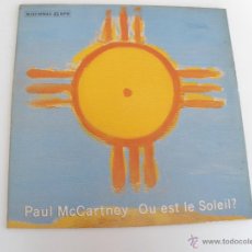 Discos de vinilo: PAUL MCCARTNEY - OU EST LE SOLEIL?. Lote 44440241