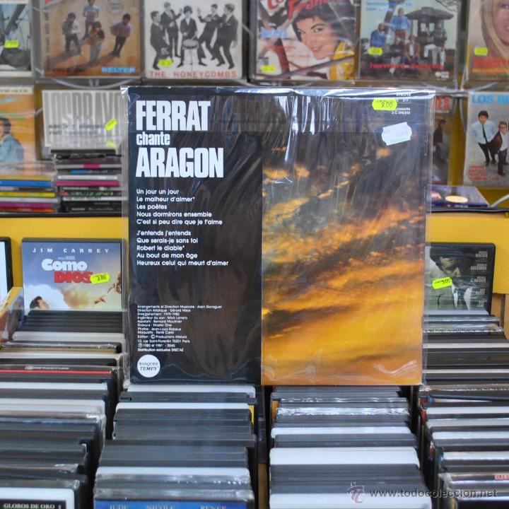 Discos de vinilo: JEAN FERRAT - FERRAT CHANTE ARAGON - LP - Foto 2