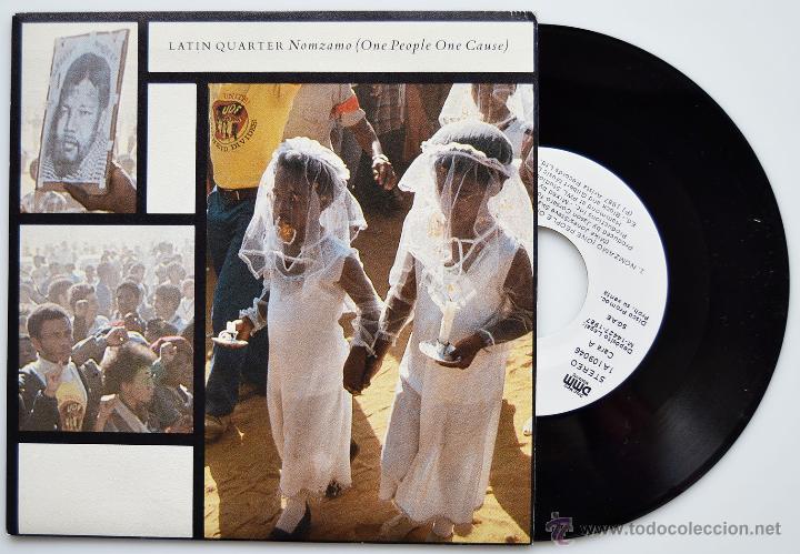 Discos de vinilo: LATIN QUARTER-NOMZAMO-ONE FELL SWOOP -PROMOCIONAL- (ARISTA SINGLE 1987) SP&Ntilde;