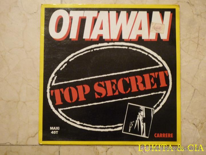 Discos de vinilo: OTTAWAN - TOP SECRET - MAXI - CARRERE 1982. - Foto 1