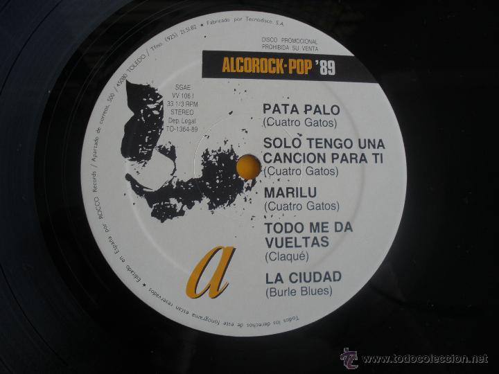 Discos de vinilo: ALCOROCK - POP 89 PROMO - Foto 3