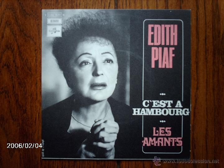 Discos de vinilo: edith piaf  -  c&acute;est a Hambourg  +  les amants  (con Charles Dumont ) - Foto 1