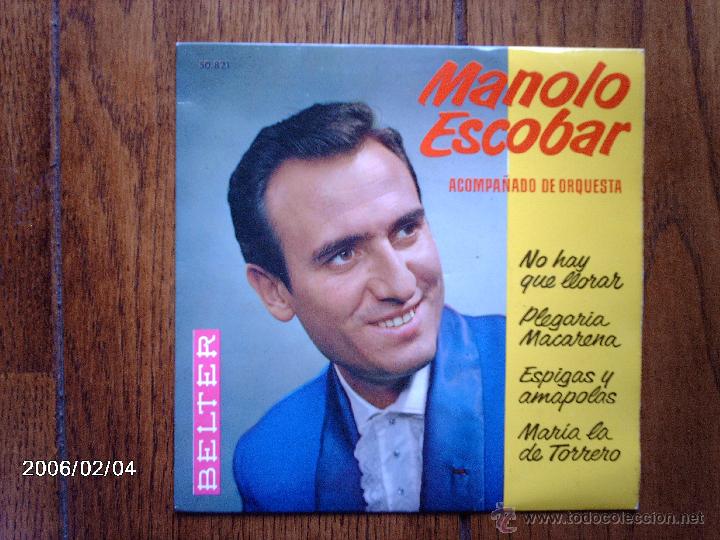 Discos de vinilo: manolo escobar  -  no hay que llorar  +  3 - Foto 1