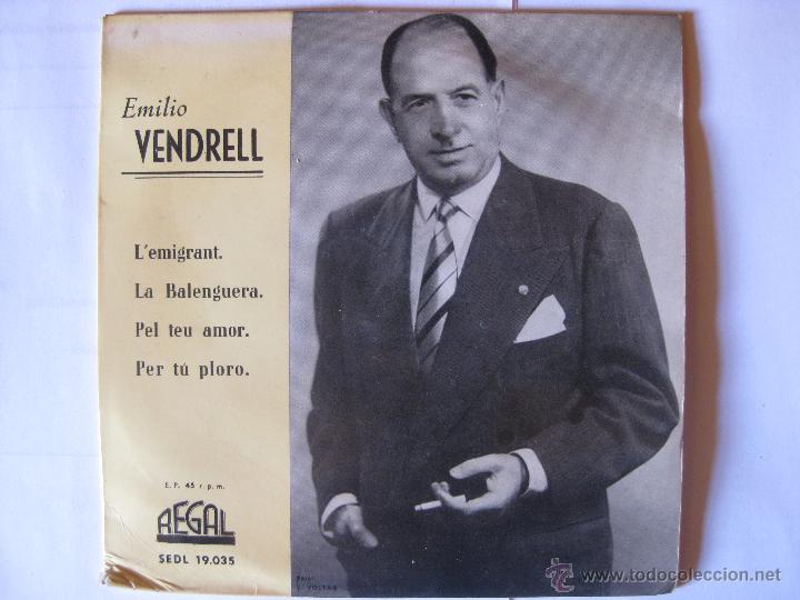 Discos de vinilo: EMILIO VENDRELL -L`EMIGRANT + 3 MAS - Foto 1