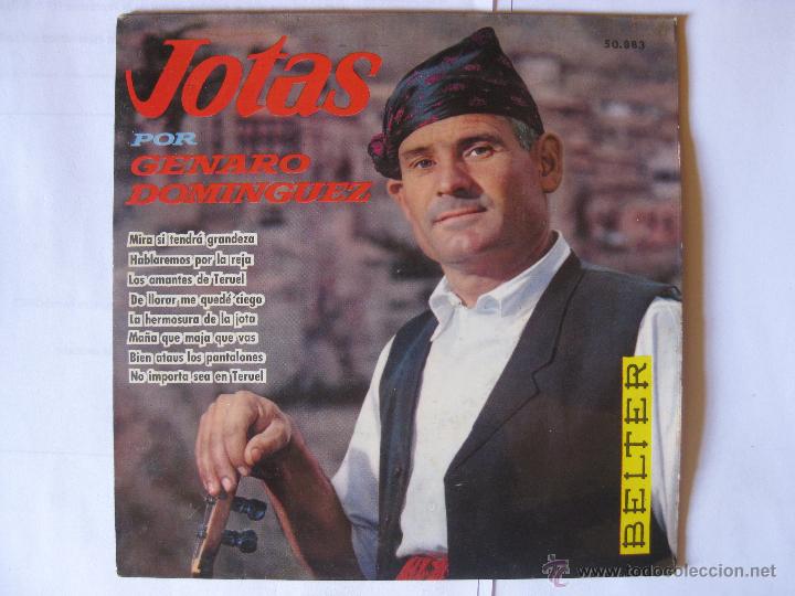 Discos de vinilo: GENARO DOMINGUEZ  - JOTAS - A&Ntilde;O 1961 - Foto 1