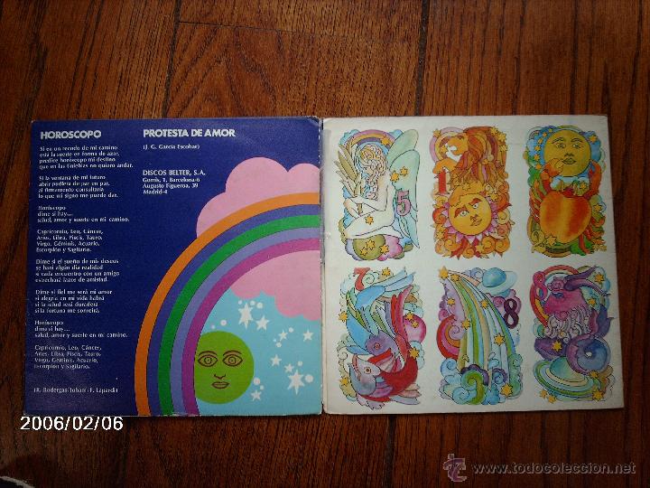 Discos de vinilo: manolo escobar  -  horoscopo  +  protesta de amor - Foto 2
