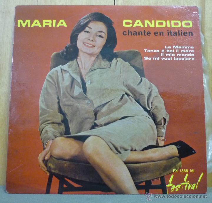 Discos de vinilo: MAR&Iacute;A CANDIDO CHANTE EN ITALIEN - LA MAMMA + 3 - EP FESTIVAL ED. FRANCESA - SI