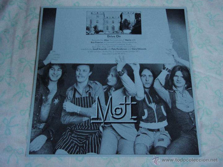 Discos de vinilo: Mott &lrm;&ndash; Drive On UK 1975 CBS - Foto 3