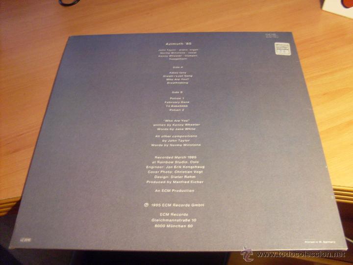 Discos de vinilo: AZIMUTH (85) LP ALEMANIA 1985 (B-2) - Foto 2