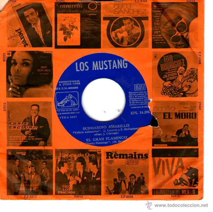 Discos de vinilo: LOS MUSTANG - Submarino amarillo - Foto 1