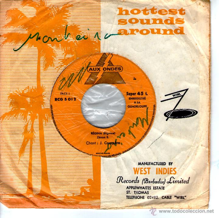 Discos de vinilo: J. COMP&Egrave;RE E. VALIER FRENCH WEST INDIES - Foto 1