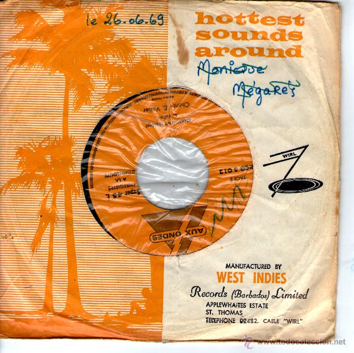 Discos de vinilo: J. COMP&Egrave;RE E. VALIER FRENCH WEST INDIES - Foto 2
