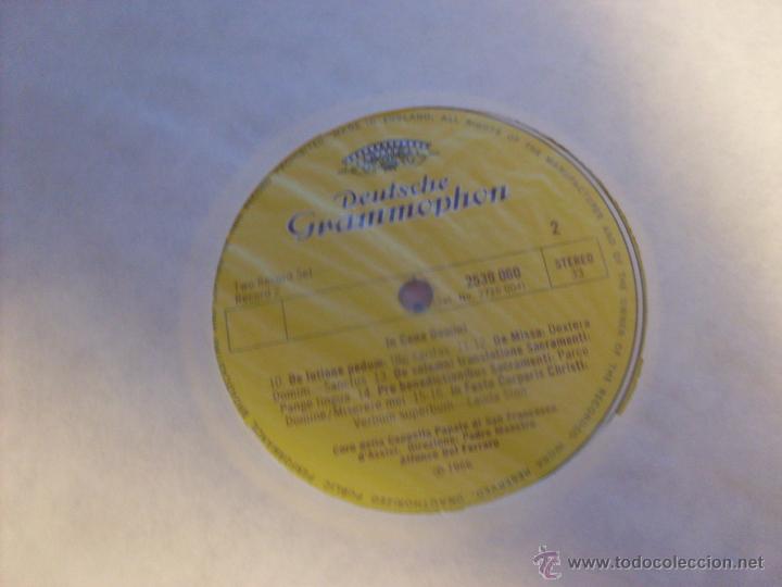 Discos de vinilo: GREGORIAN CHANTS FROM ASSISI DOBLE LP 1966 (B-2) - Foto 4