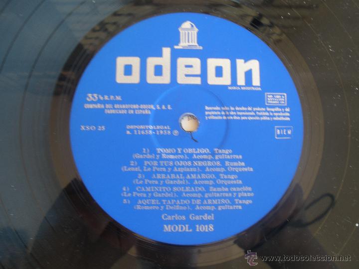Discos de vinilo: CARLOS GARDEL 10 pulgadas - Foto 3