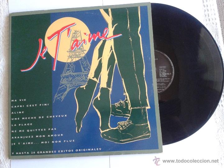 Discos de vinilo: JE T&acute;AIME 2LPS DISCO DE VINILO RCA - BMG 1991 - Foto 1