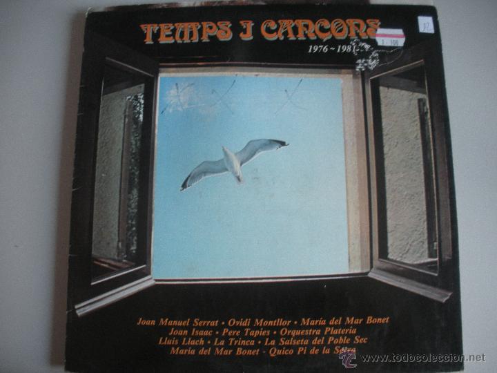 Discos de vinilo: MAGNIFICO LP DE - TEMPS - DE - CAN&Ccedil;ONS - 1976 - 1981 - - Foto 1