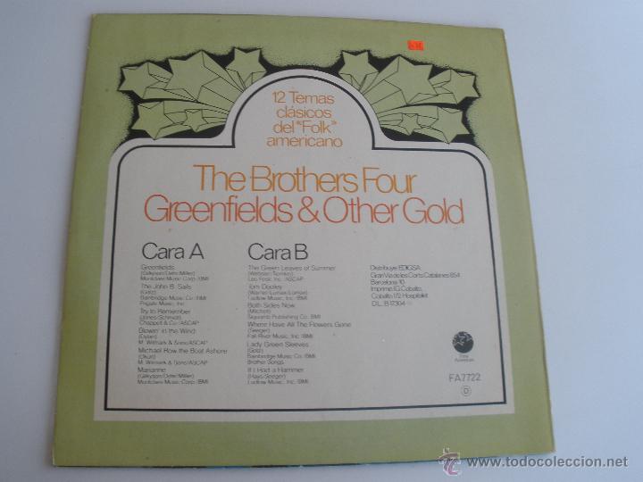 Discos de vinilo: THE BROTHERS FOUR - GREENFIELDS OTHER GOLD - Foto 2