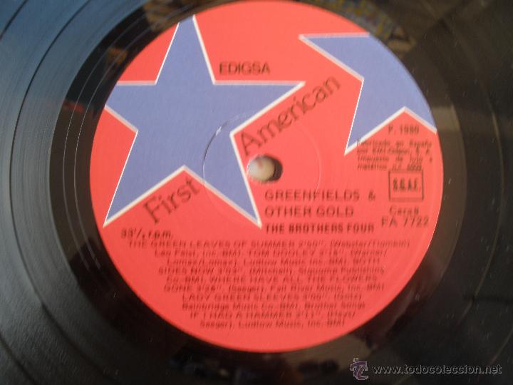 Discos de vinilo: THE BROTHERS FOUR - GREENFIELDS OTHER GOLD - Foto 3