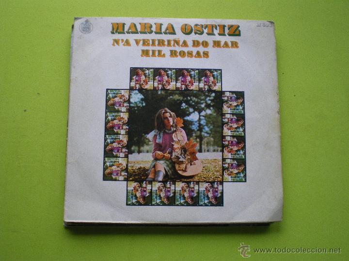 Vinyl records: SINGLE DE MARIA OSTIZ-N'A VEIRI&Ntilde;A DO MAR-1970