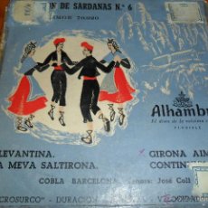Discos de vinilo: SELECCION DE SARDANAS, COBLA BARCELONA, LLEVANTINA/ GIRONA AIMADA/ CONTINUITAT +1.- EP 50'S. Lote 44810757