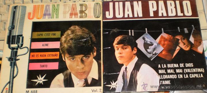 Discos de vinilo: juan pablo lote 2 eps 1965-1966 - Foto 1