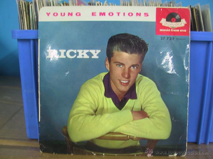 Discos de vinilo: RICKY NELSON - YOUNG EMOTIONS + 3 - EDICION FRANCESA - POLYDOR - Foto 1