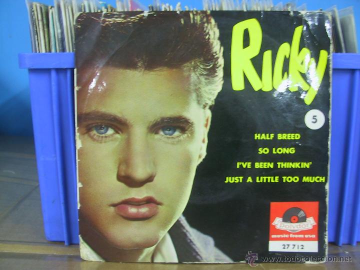 Discos de vinilo: RICKY NELSON - HALF BREED + 3 - EDICION FRANCESA - POLYDOR - Foto 1