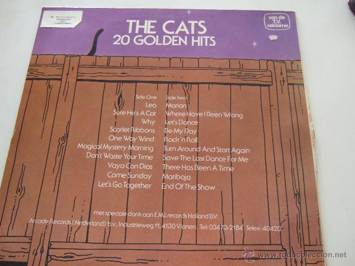 Discos de vinilo: THE CATS 20 GOLDEN HITS - Foto 2