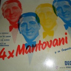 Discos de vinilo: MANTOVANI Y ORQUESTA.- EL CHOCLO/ TANGO DE AMOR/ VALS DE SCHONBRUNNER + 1 - EP 50'S