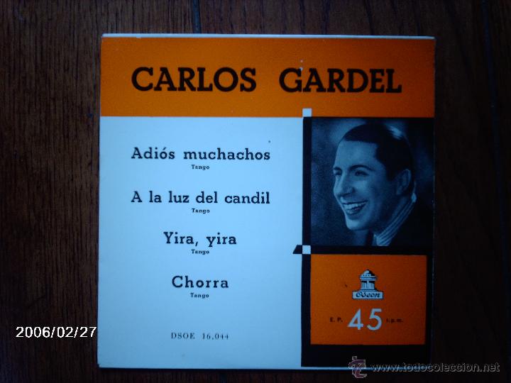 Discos de vinilo: carlos gardel  -  adios muchachos  +  3 - Foto 1