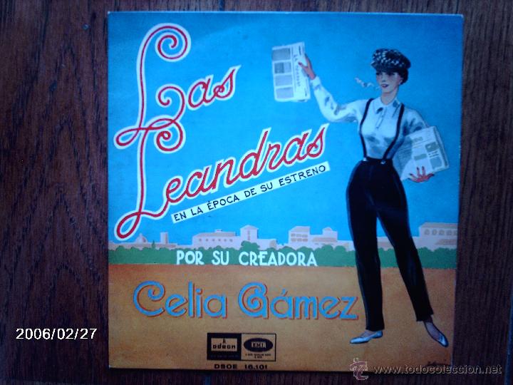 Discos de vinilo: celia gamez  - las leandras  -  chotis del pichi  +  3 - Foto 1